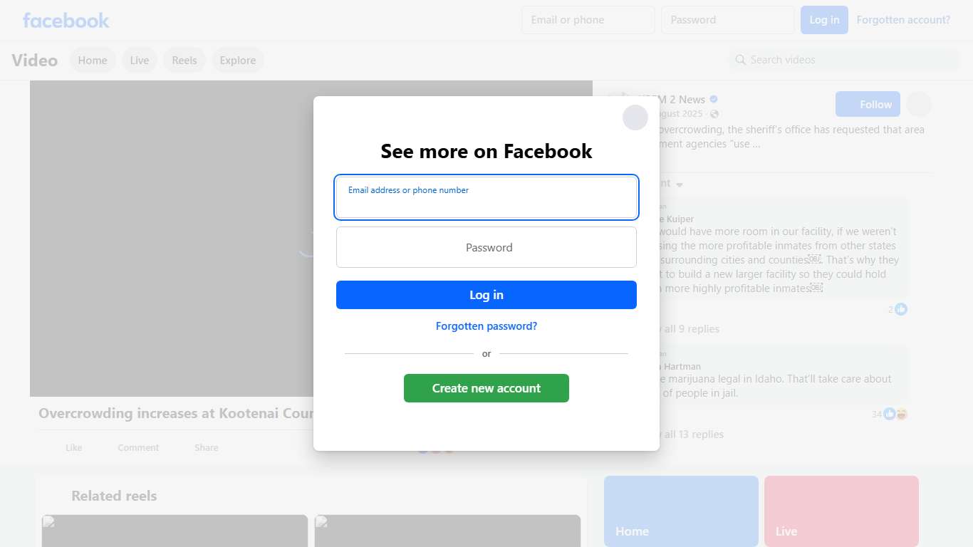 Because of overcrowding, the sheriff’s office has requested that area law enforcement agencies “use discretion” when making arrests for misdemeanor offenses. KREM 2 News Facebook